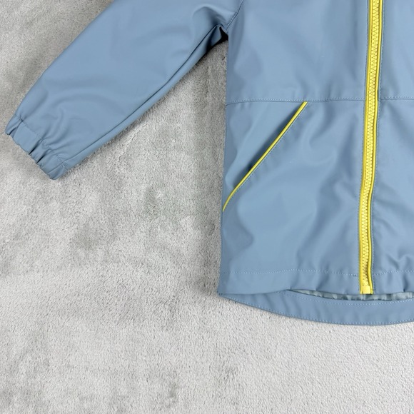 Tommy Bahama Rain Jacket Kids 2T Blue Full Zip Hooded Dinosaur Spikes Outdoor - Picture 8 of 16
